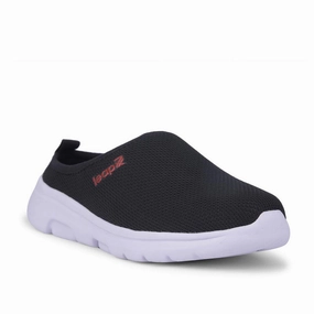 Leap7x Black Casual Mules For Women EZZIER-L2E By Liberty