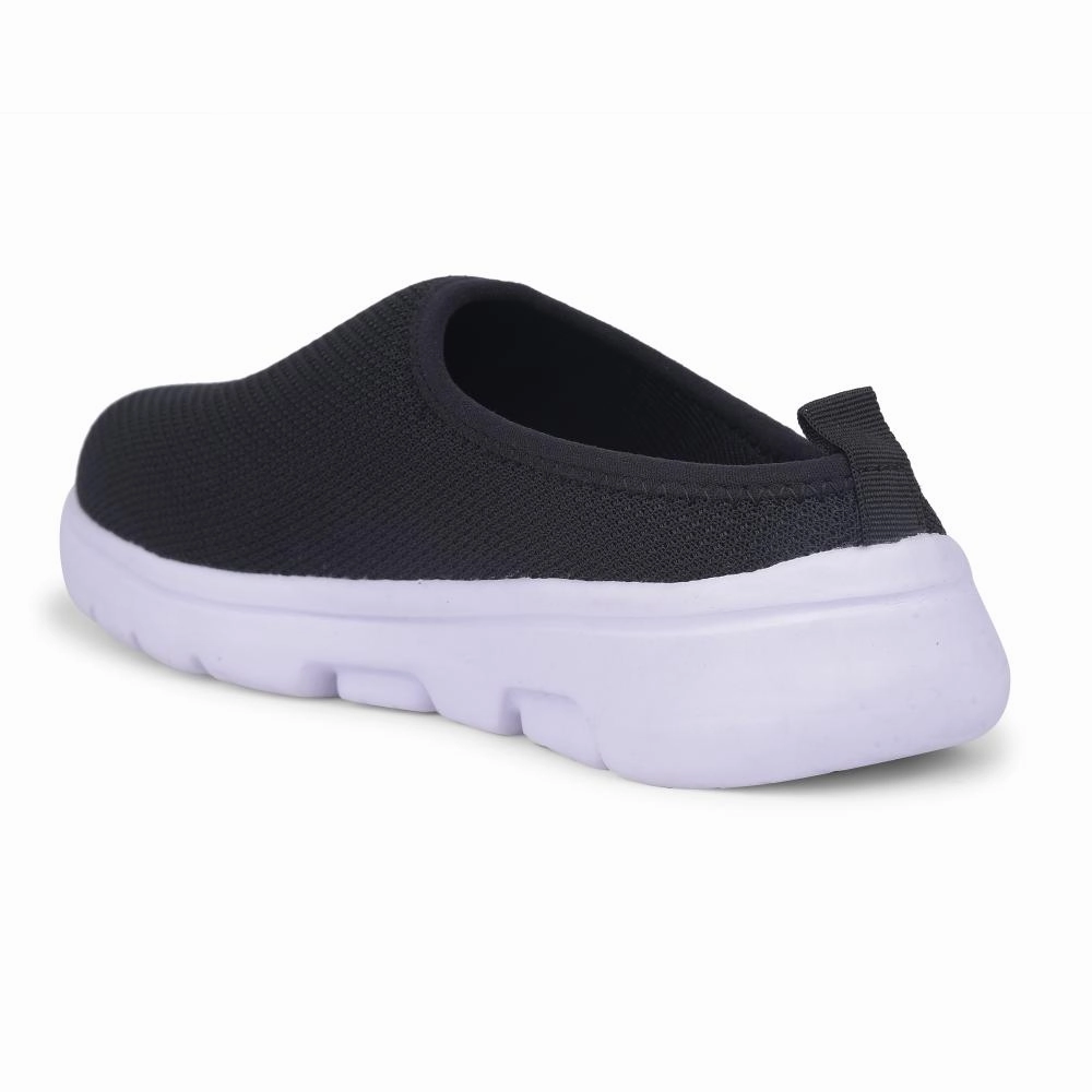 Leap7x Black Casual Mules For Women EZZIER-L2E By Liberty