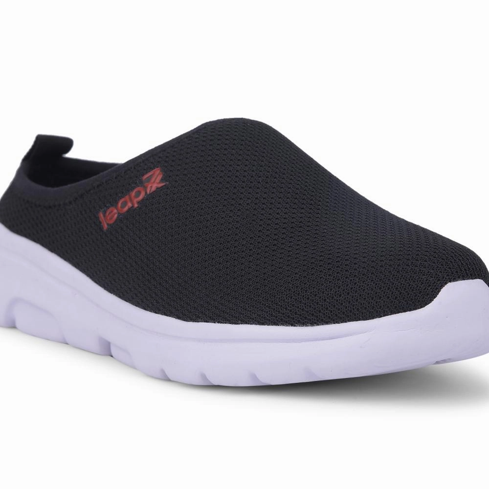 Leap7x Black Casual Mules For Women EZZIER-L2E By Liberty
