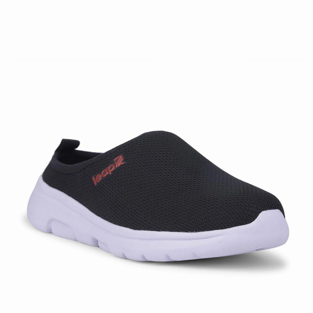 Leap7x Black Casual Mules For Women EZZIER-L2E By Liberty