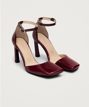 Liebe Onix Burgundy Leather Pumps