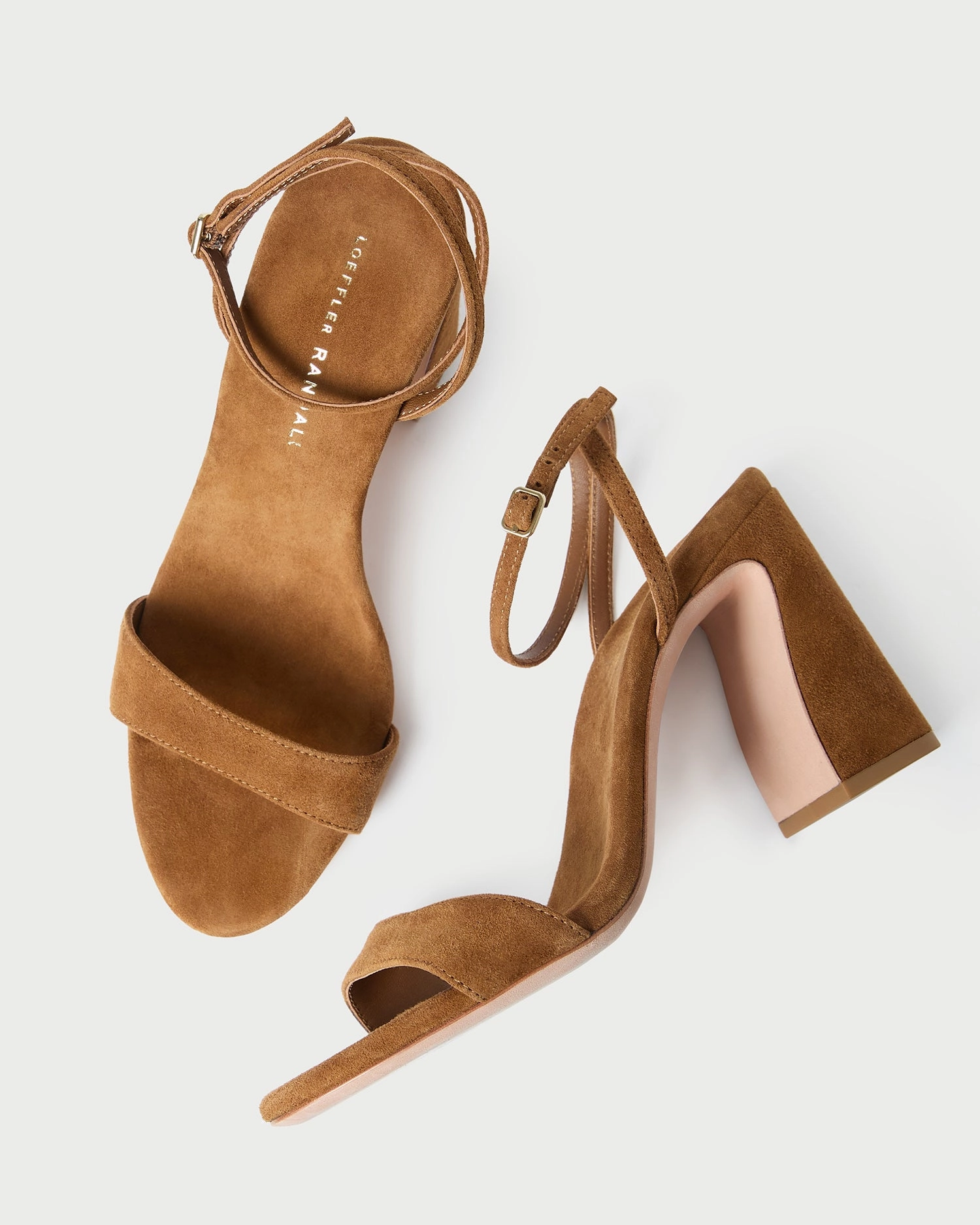 Malia Cacao Suede Curved-Heel Sandal
