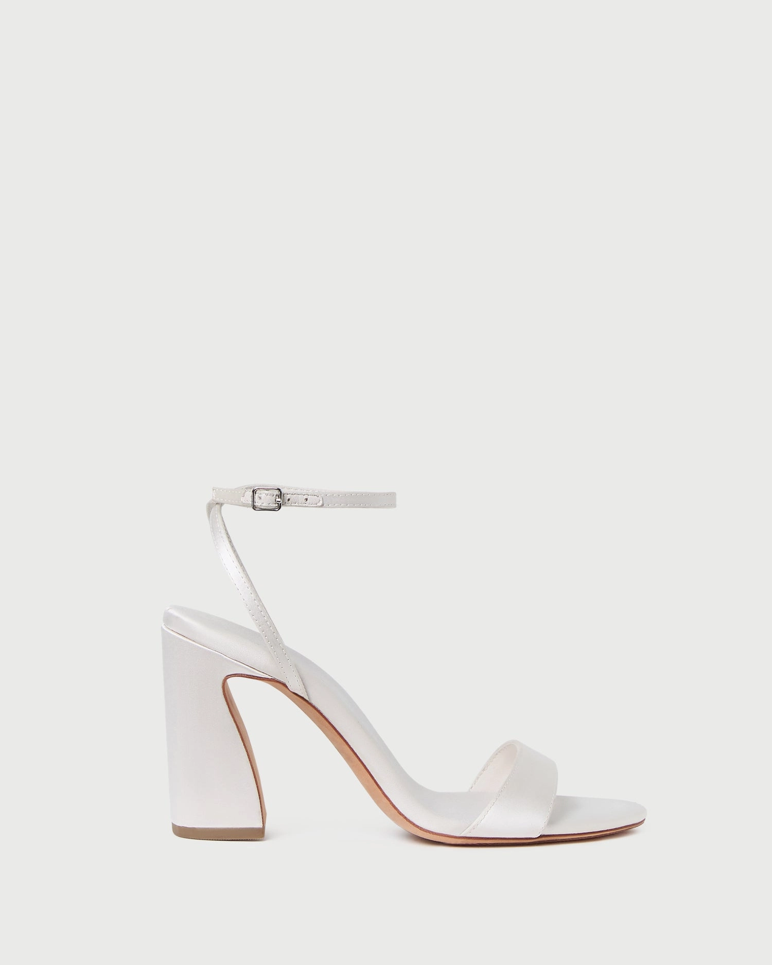 Malia Cream Curved-Heel Sandal