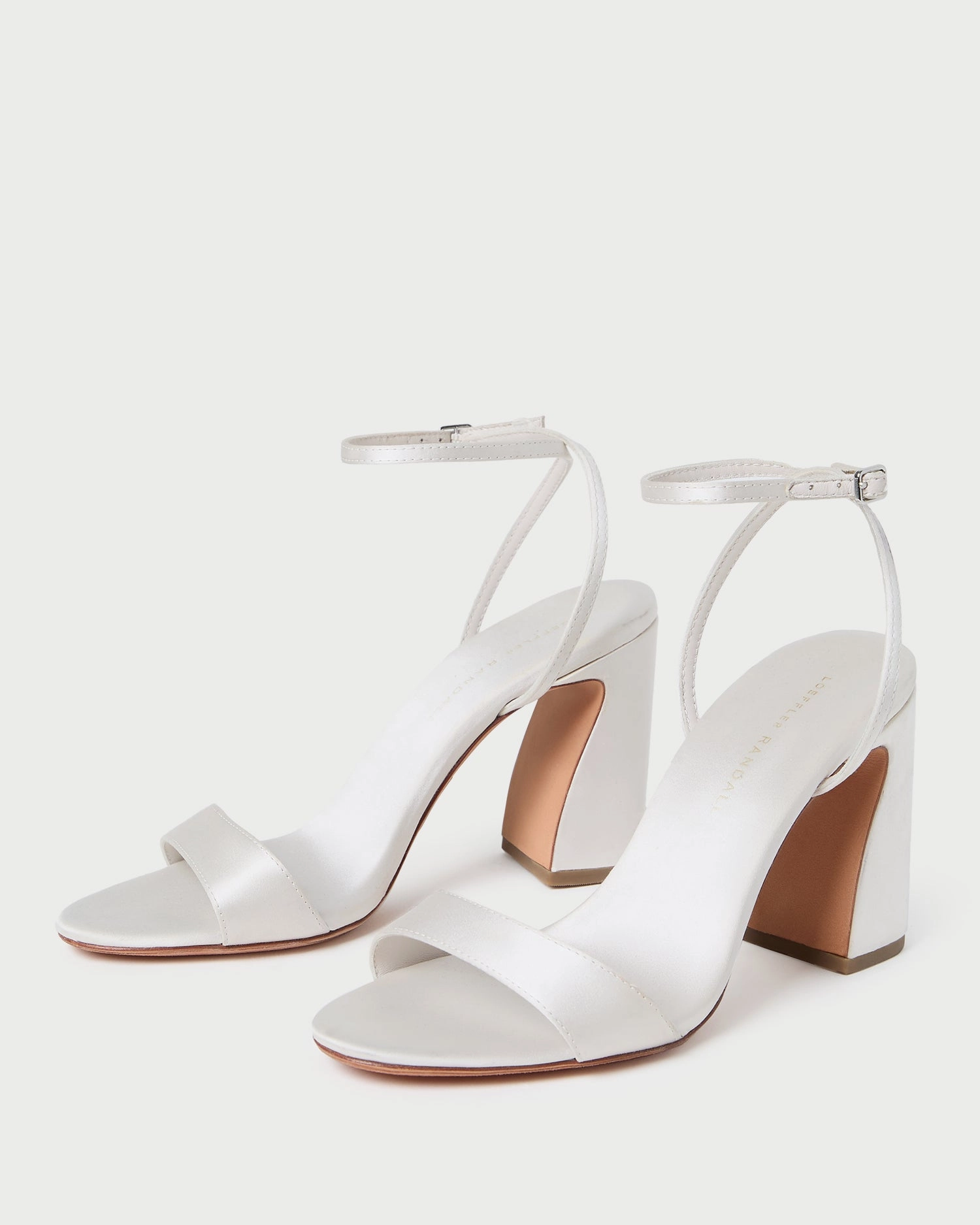 Malia Cream Curved-Heel Sandal