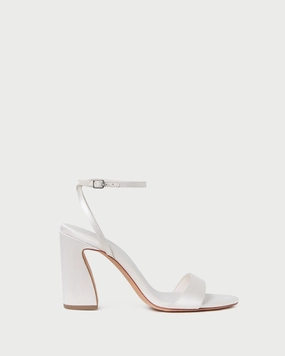 Malia Cream Curved-Heel Sandal