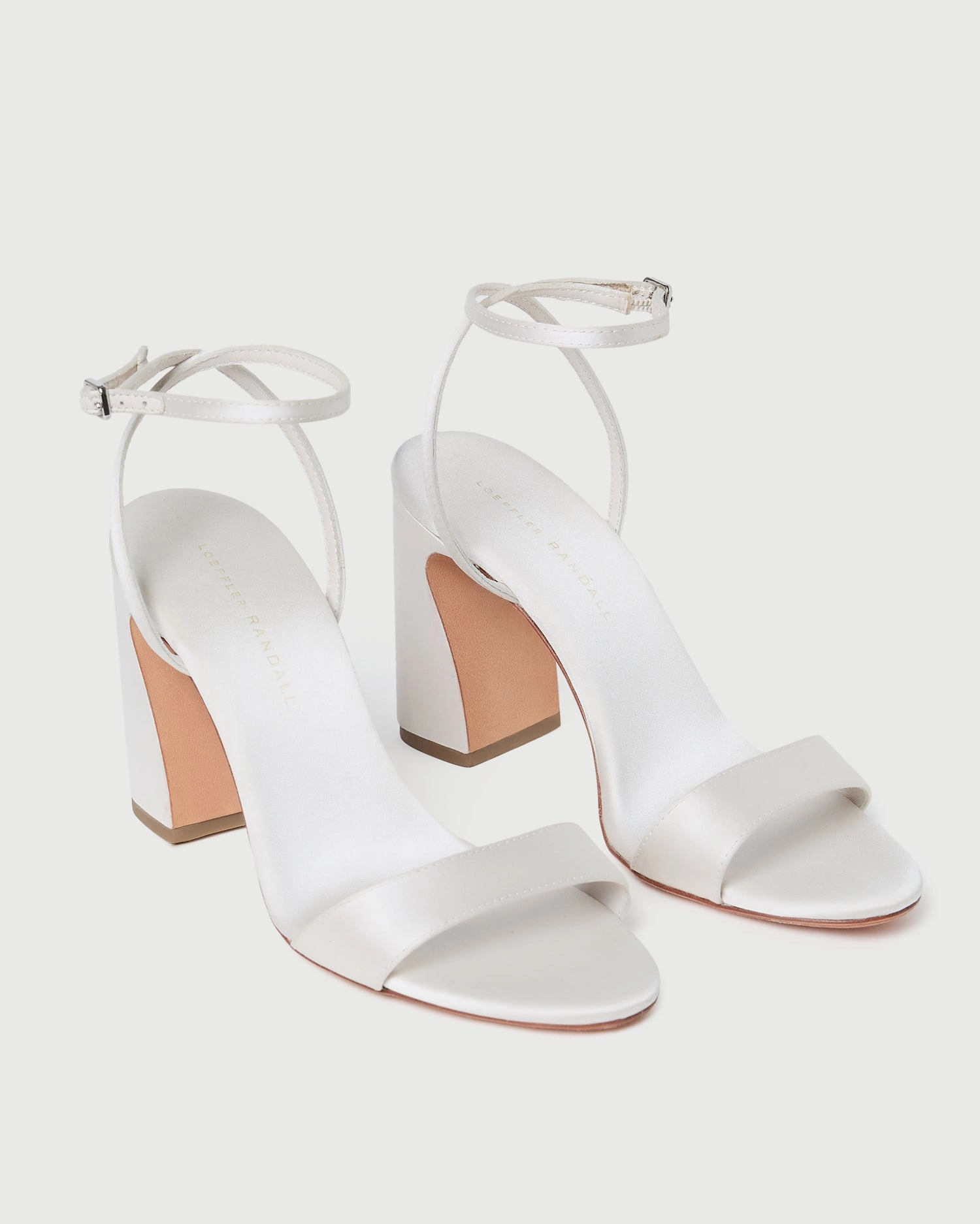 Malia Cream Curved-Heel Sandal