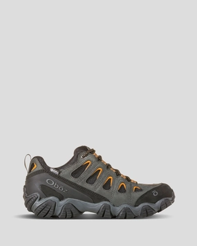 Men's Oboz Sawtooth II Low Waterproof Hiking Shoes - Wide - Shadow Burlap