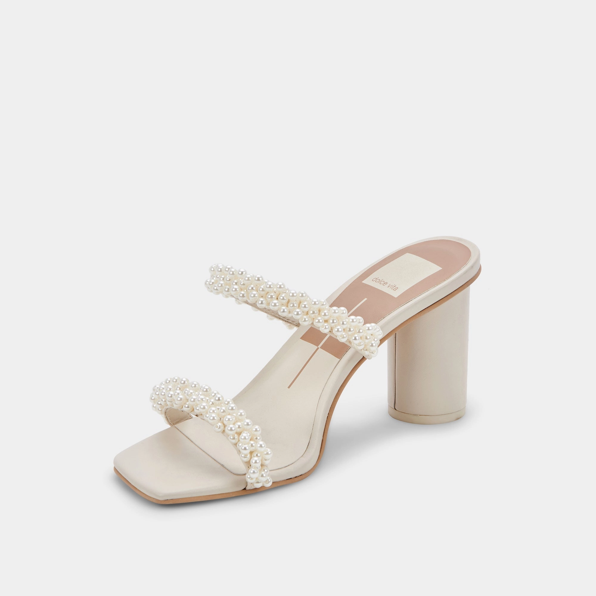NOEL WIDE HEELS VANILLA PEARLS - re:vita