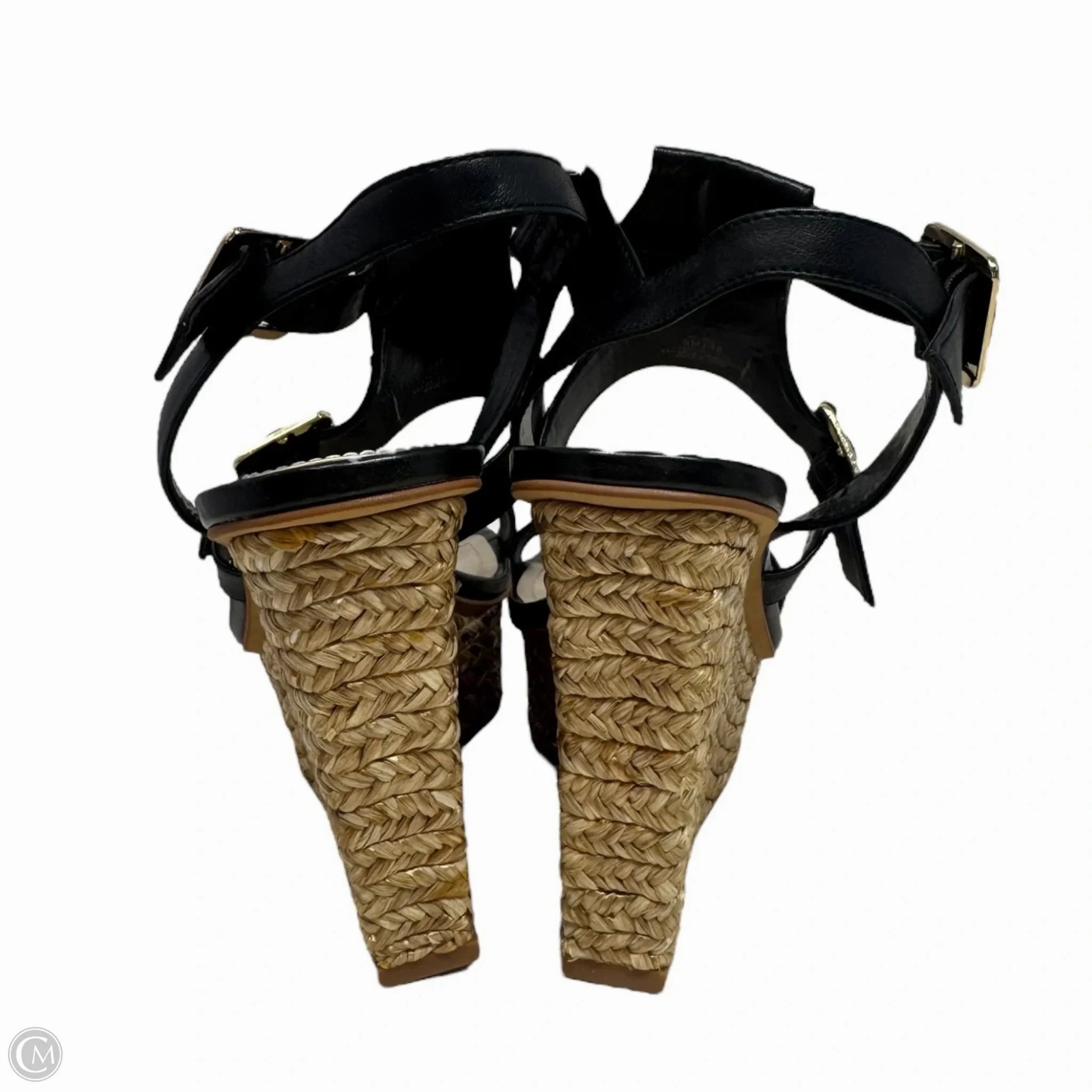 Noli Espadrille Wedge Sandals By Vince Camuto In Black, Size: 8