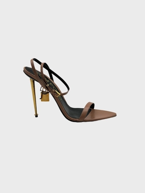 Padlock Nude Heels