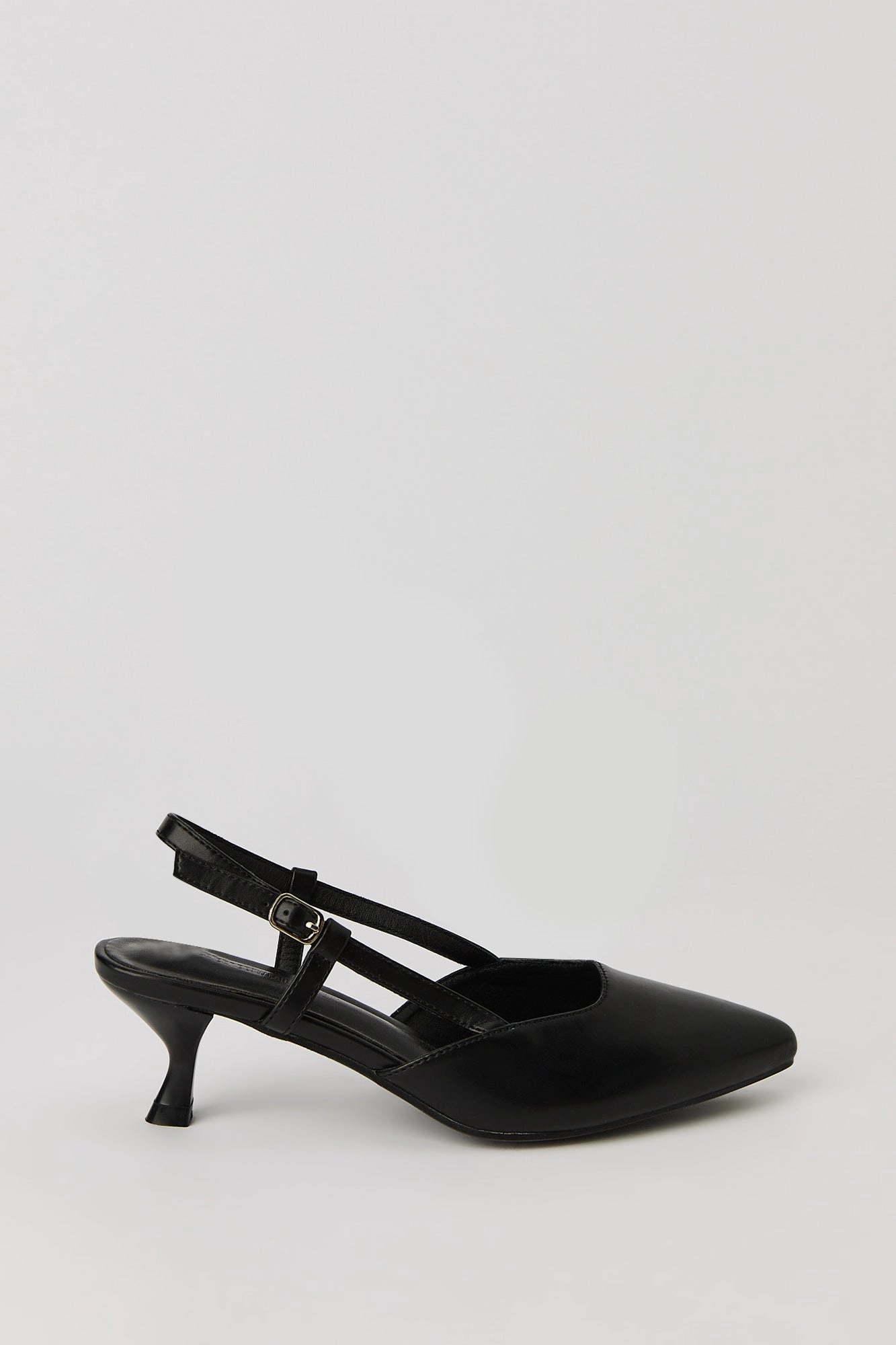 Pointed Toe Slingback Kitten Heel