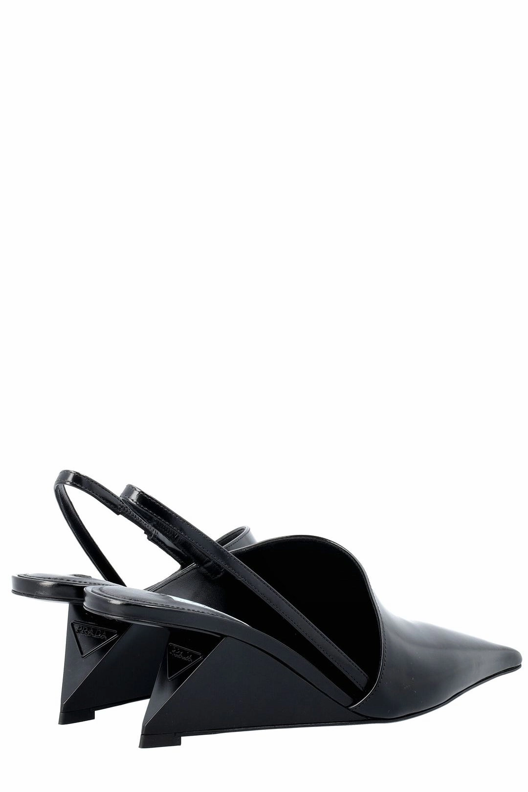 Prada Pointed Toe Slingback Pumps