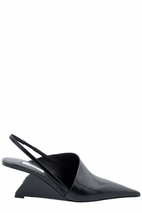 Prada Pointed Toe Slingback Pumps
