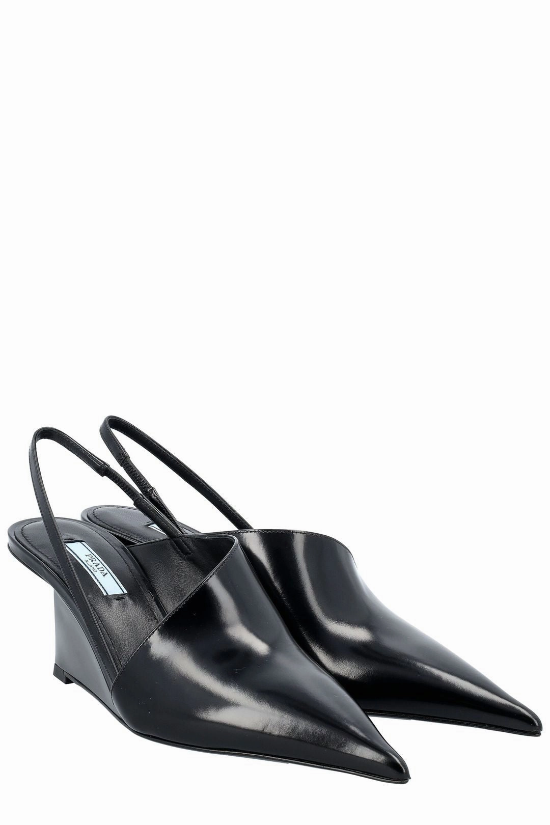 Prada Pointed Toe Slingback Pumps