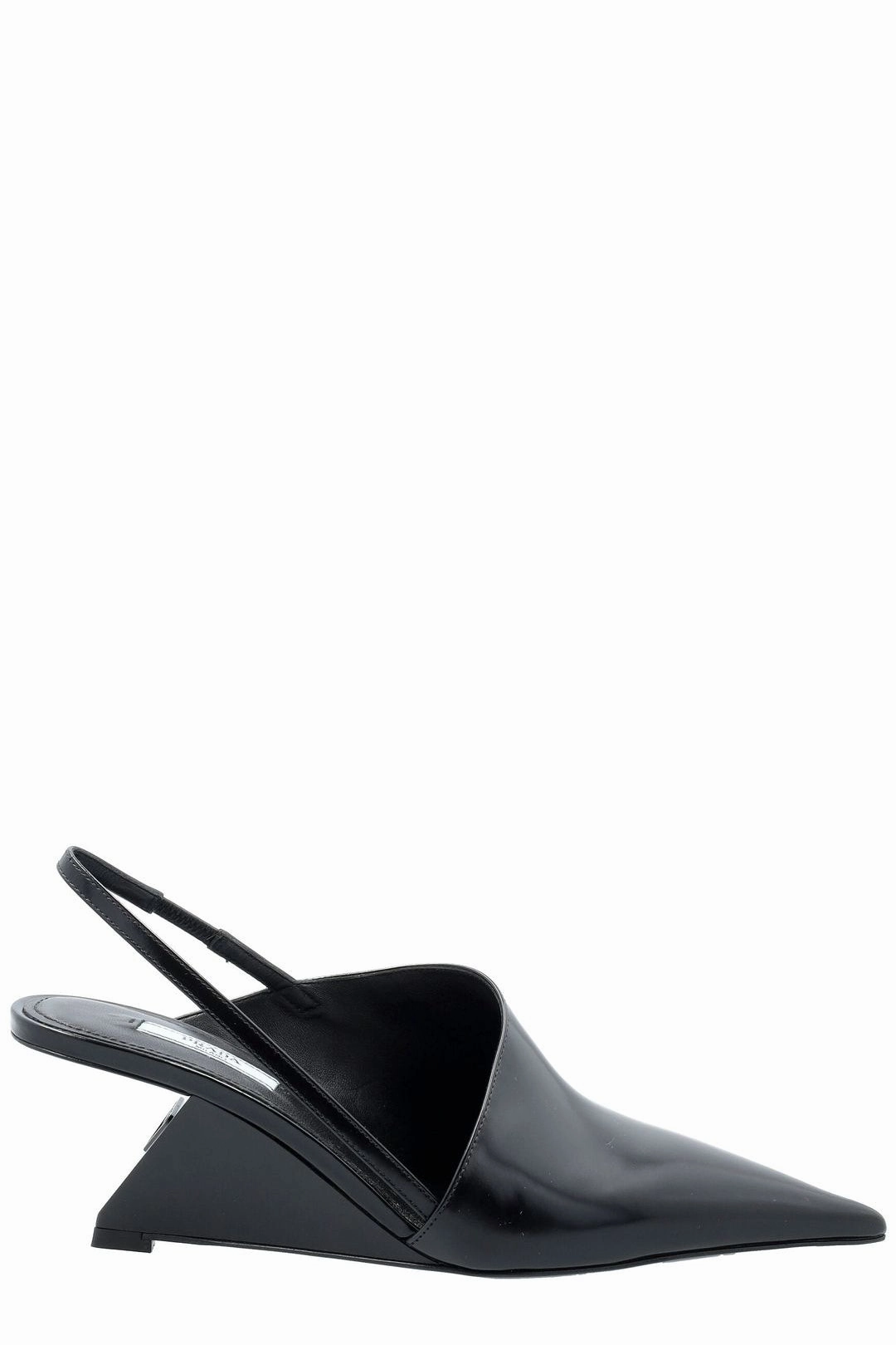 Prada Pointed Toe Slingback Pumps
