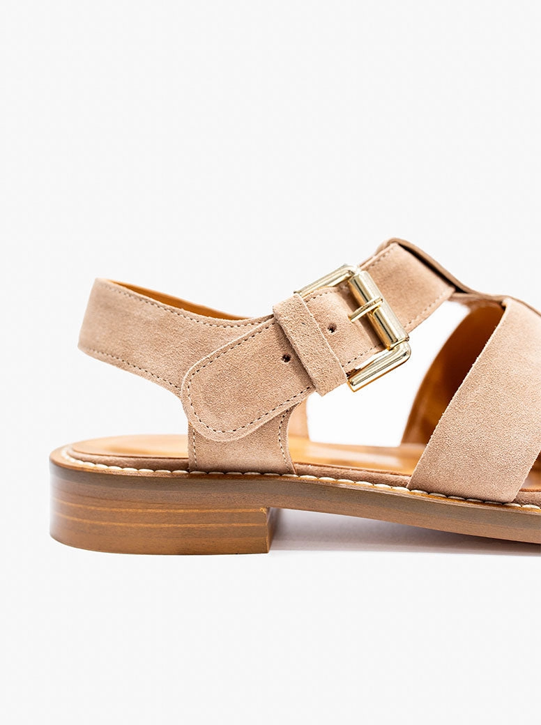Quebec taupe suede