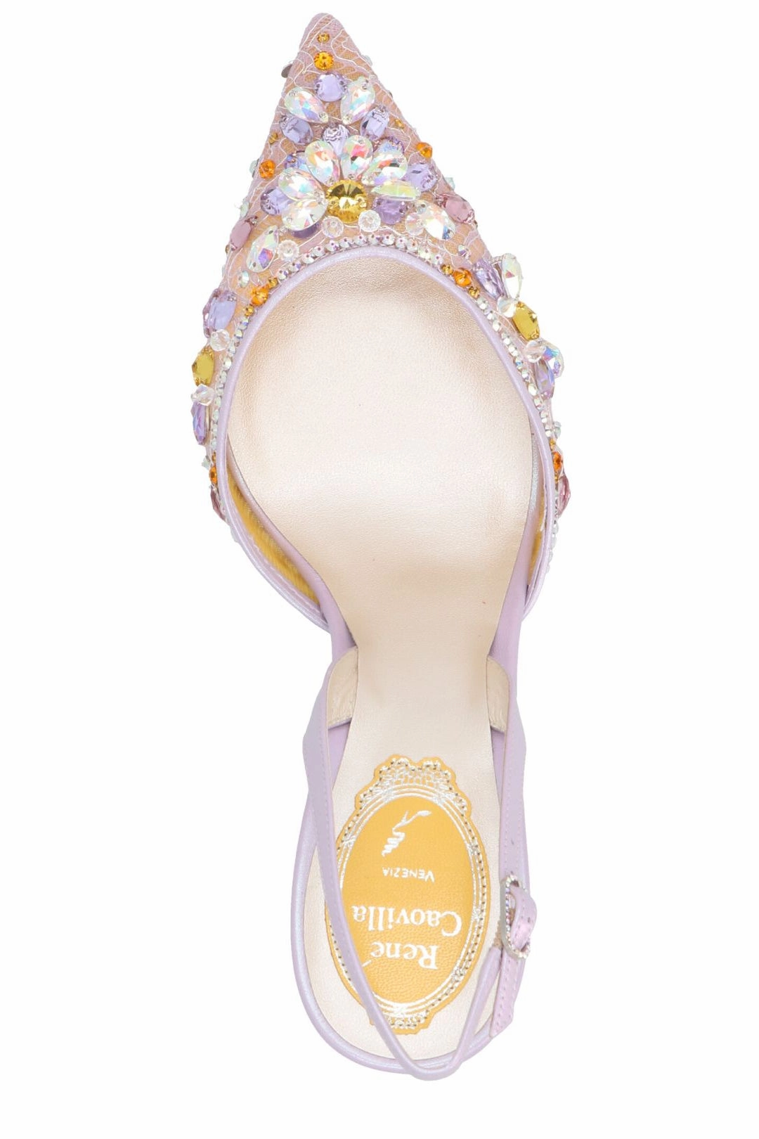 René Caovilla Hina Mauve Slingback Pumps