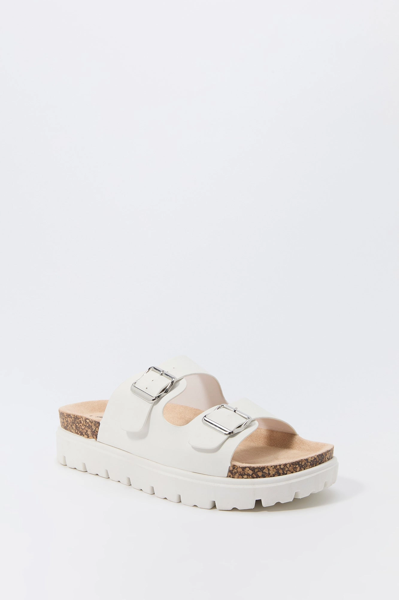 Sandales plateforme avec semelles en ligne et boucles
