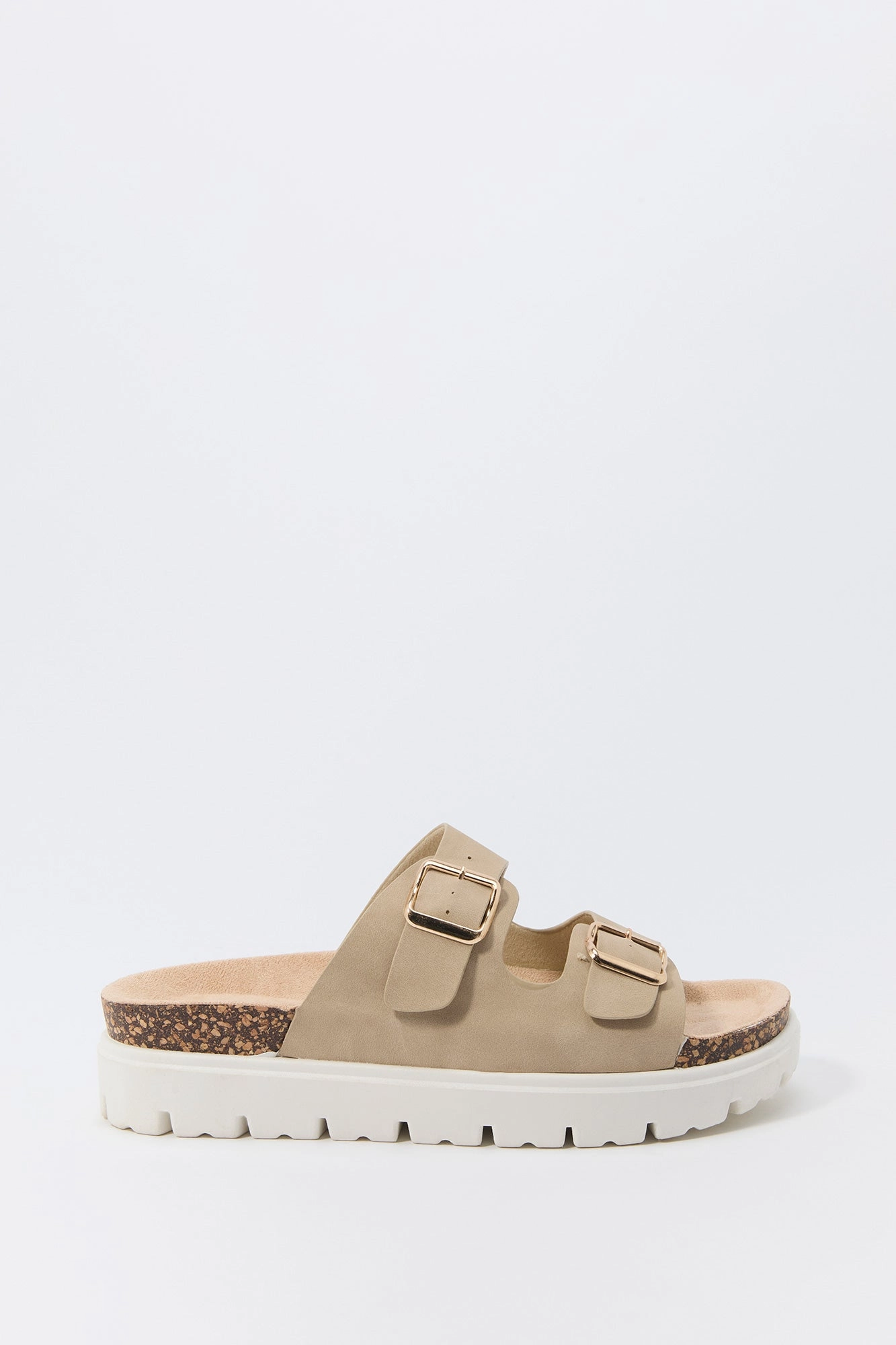 Sandales plateforme avec semelles en ligne et boucles