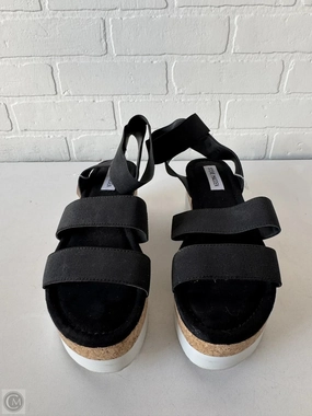 Sandals Flats By Steve Madden In Black, Size: 8.5