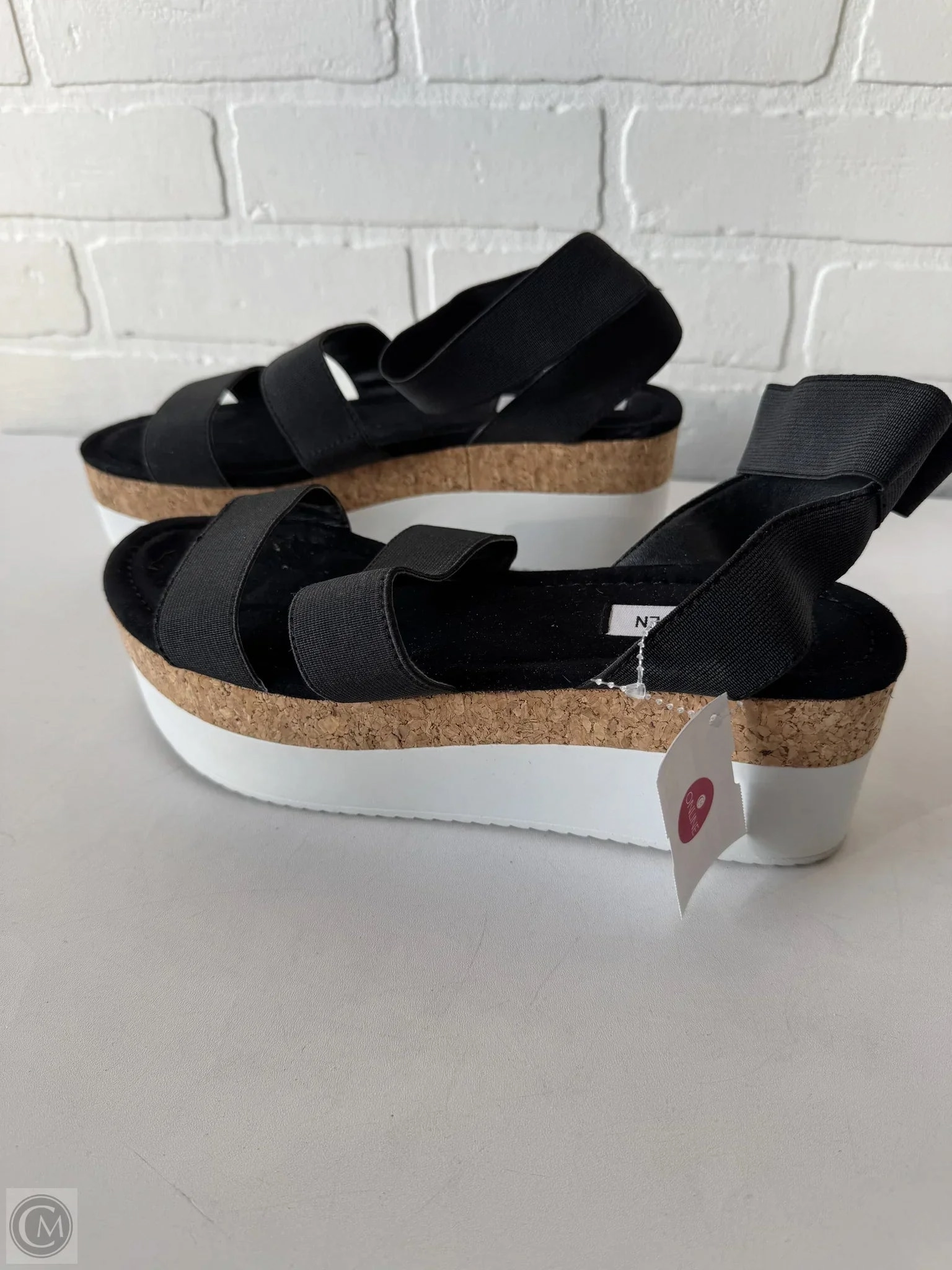 Sandals Flats By Steve Madden In Black, Size: 8.5