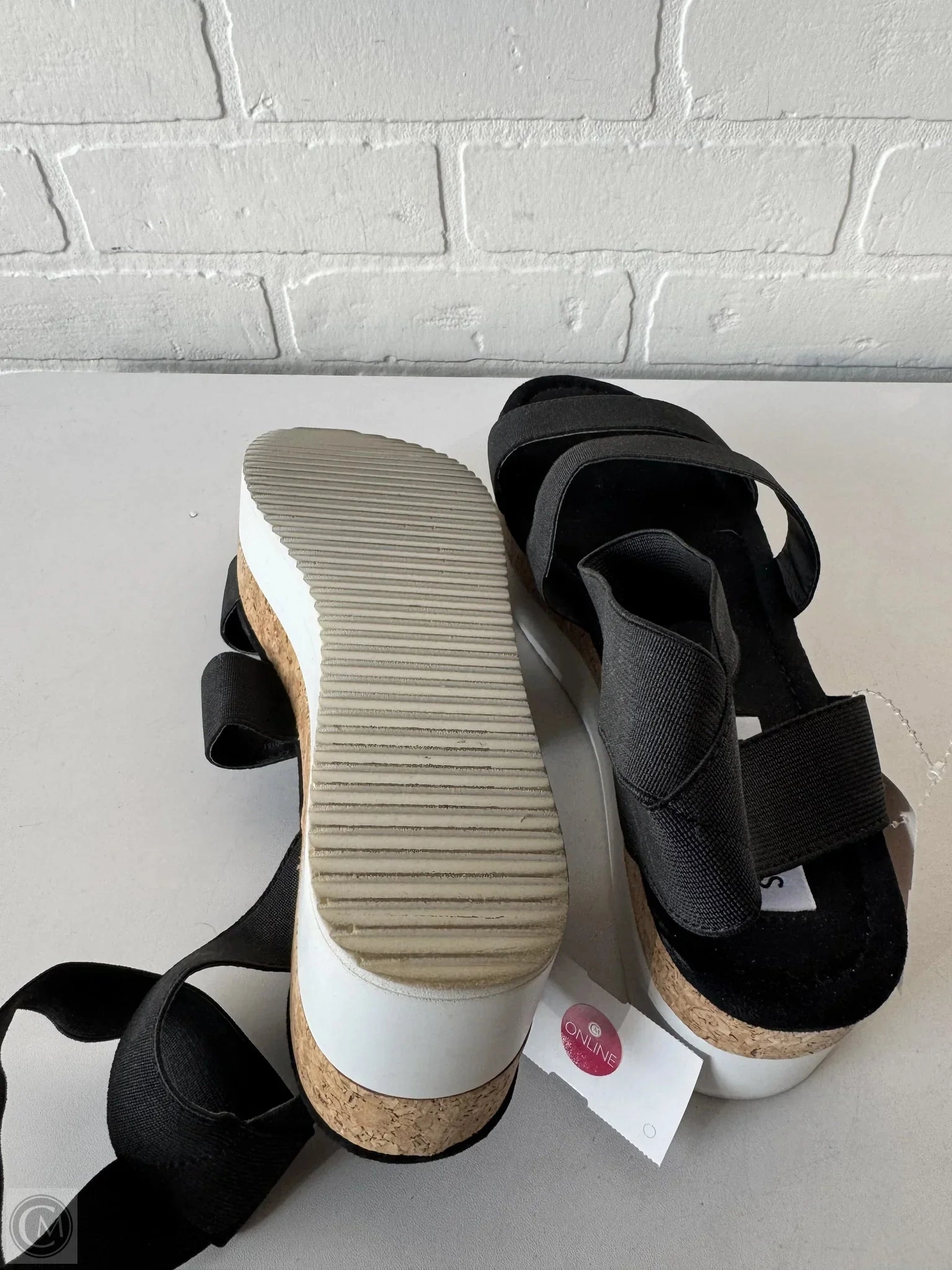 Sandals Flats By Steve Madden In Black, Size: 8.5