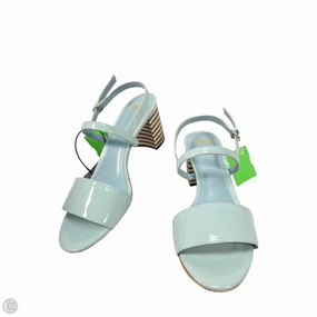 Sandals Heels Block By Clothes Mentor In Blue, Size: 9