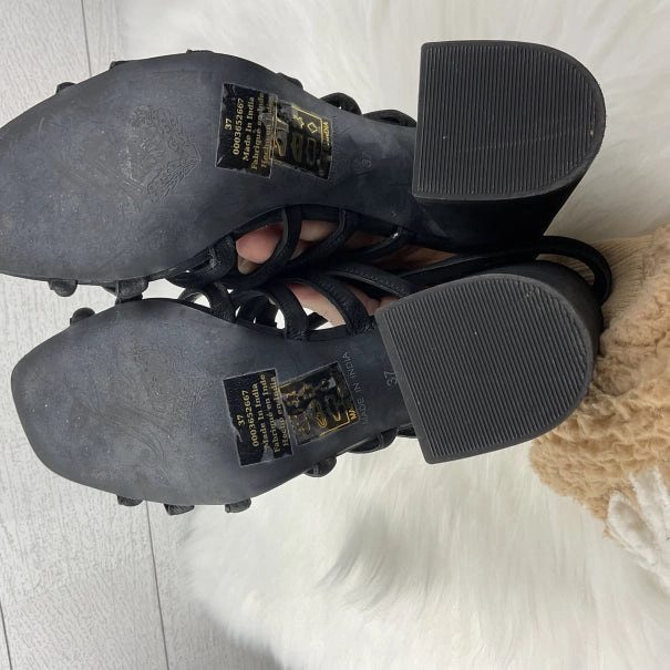 Sandals Heels Block By Free People In Black, Size: 6.5