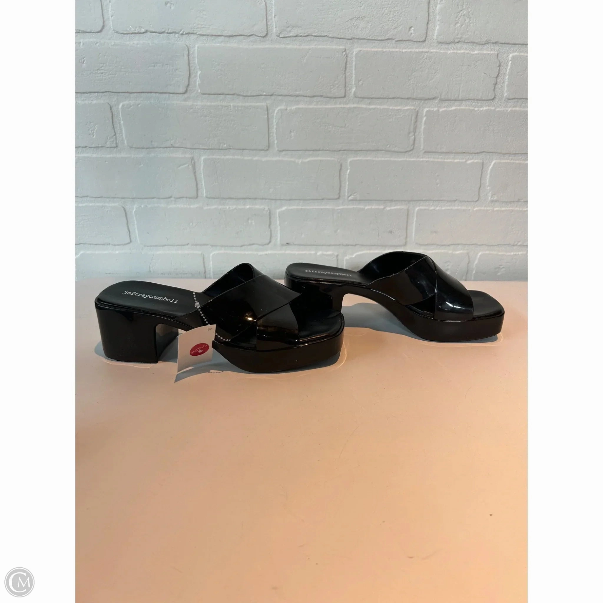 Sandals Heels Block By Jeffery Campbell In Black, Size: 8