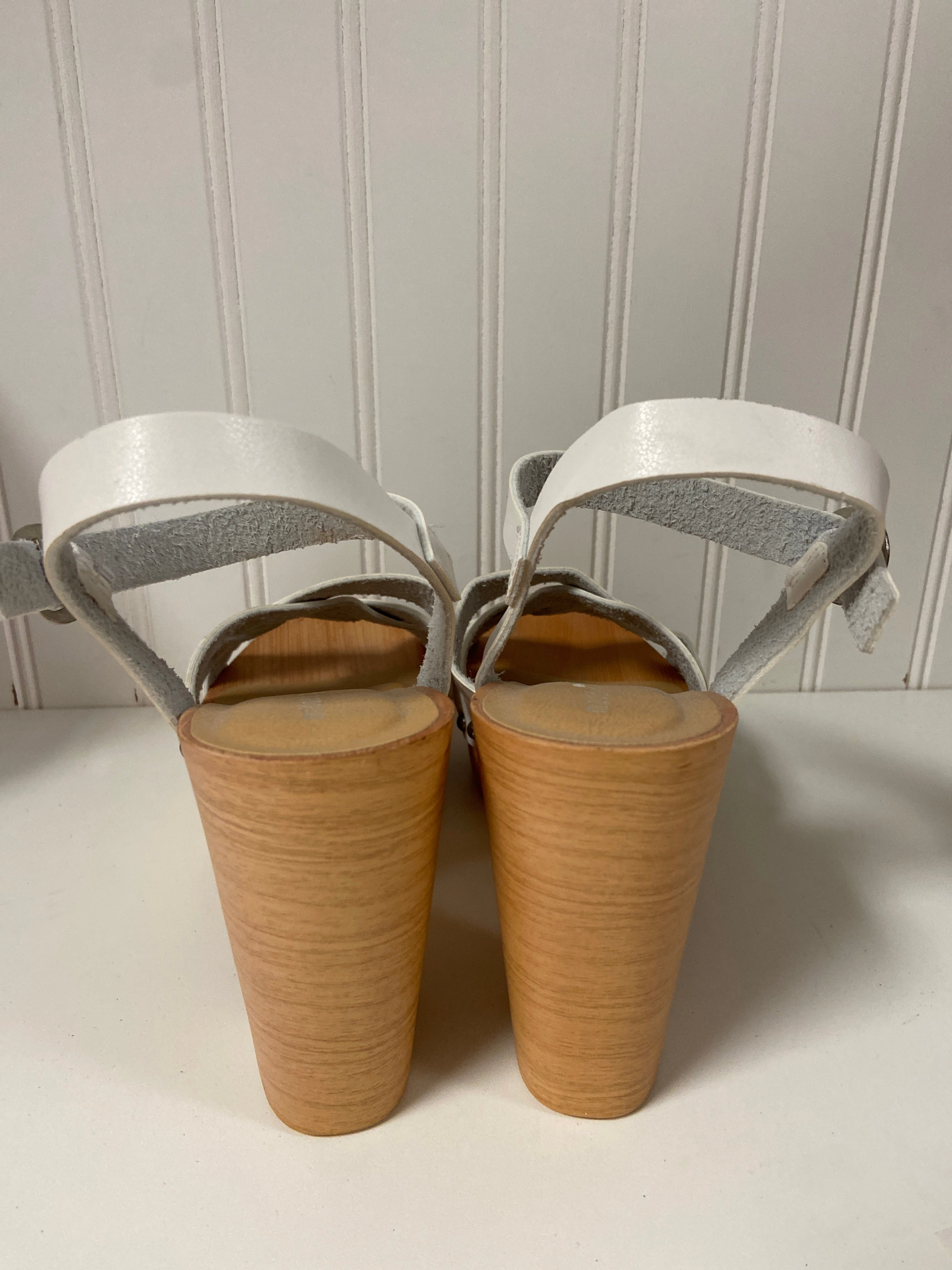 Sandals Heels Block By Madden Girl In White, Size: 10
