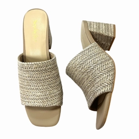 Sandals Heels Block By Seychelles In Taupe, Size: 8