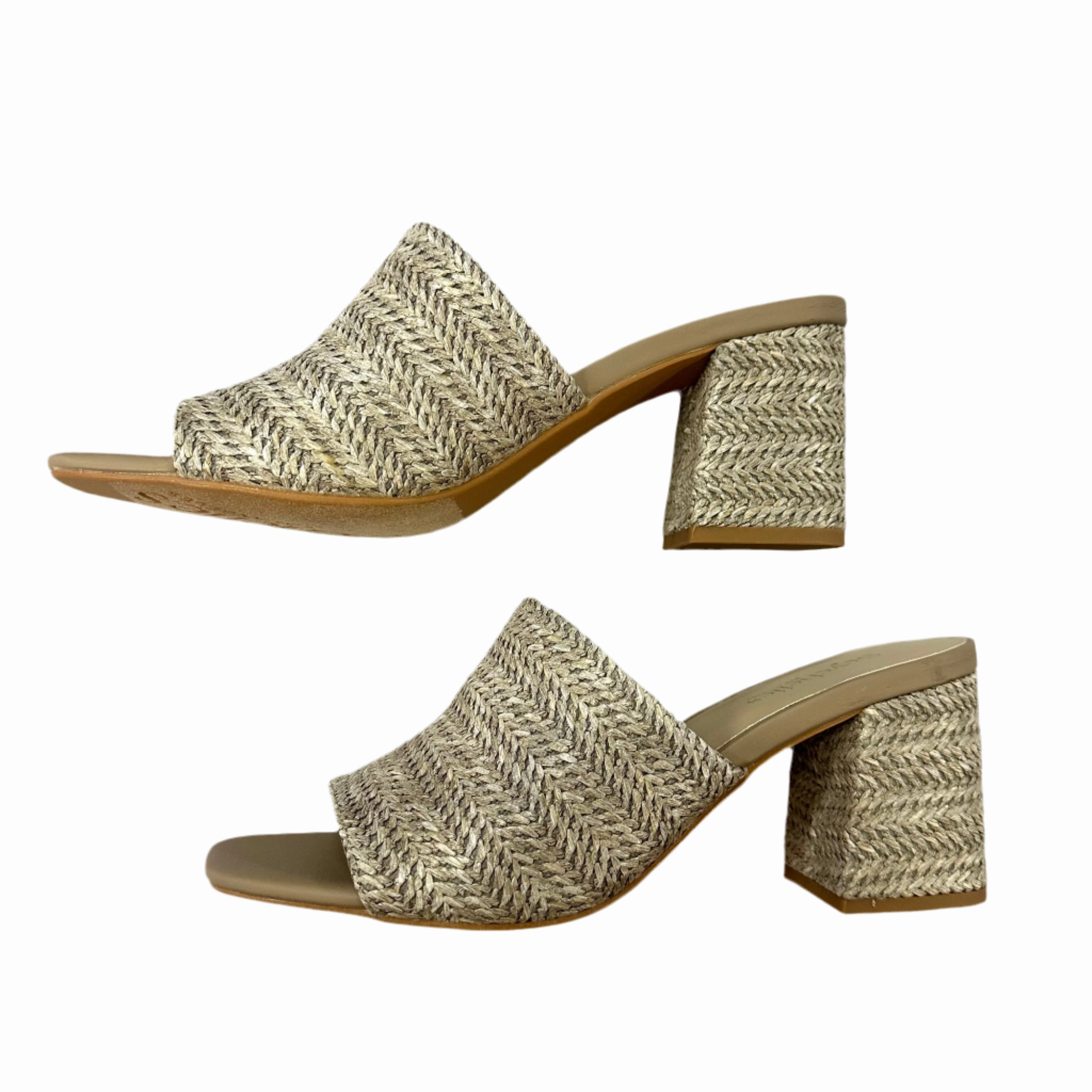 Sandals Heels Block By Seychelles In Taupe, Size: 8