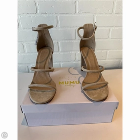 Sandals Heels Block By Show Me Your Mumu In Tan, Size: 7