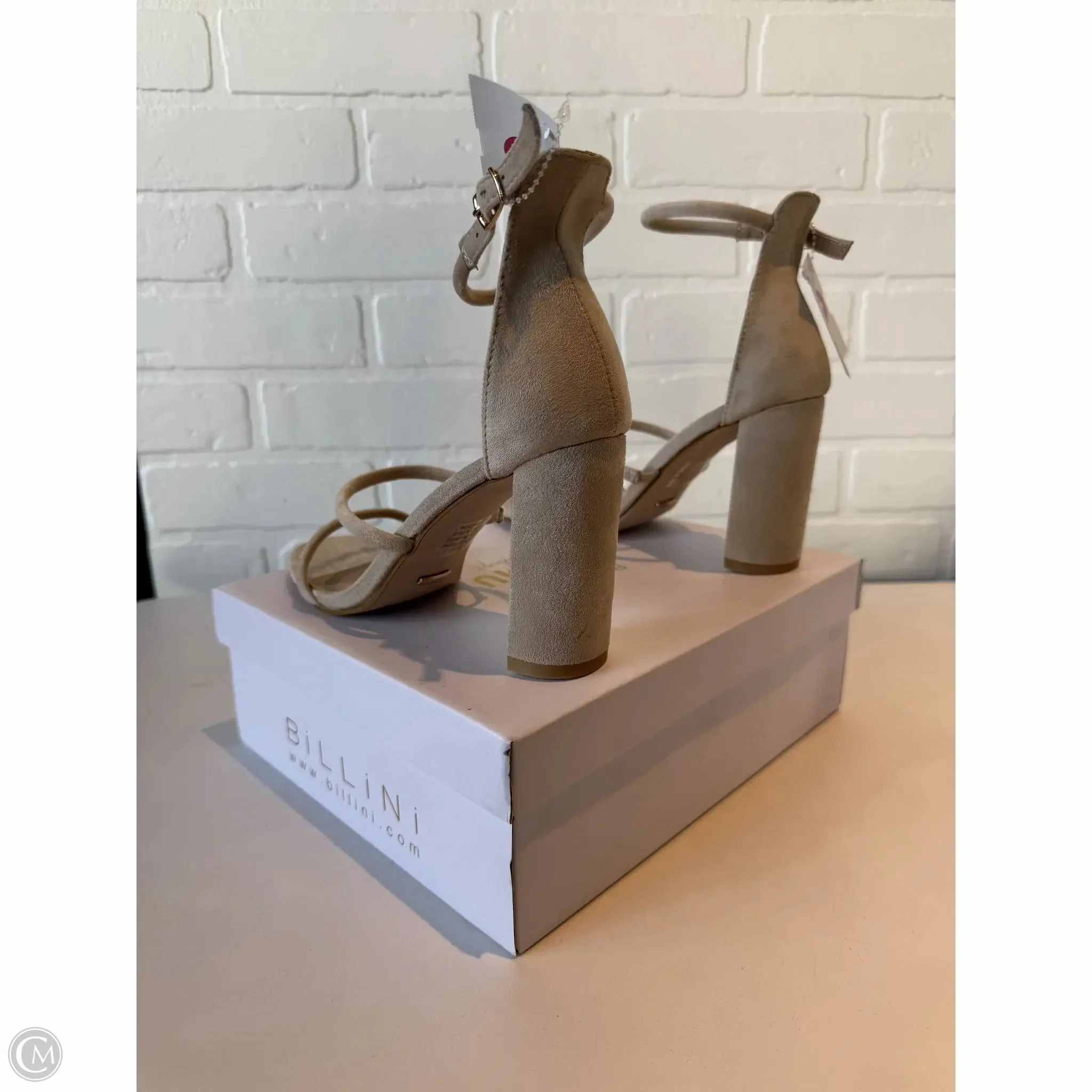 Sandals Heels Block By Show Me Your Mumu In Tan, Size: 7