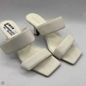 Sandals Heels Kitten By Open Edit In White, Size: 8