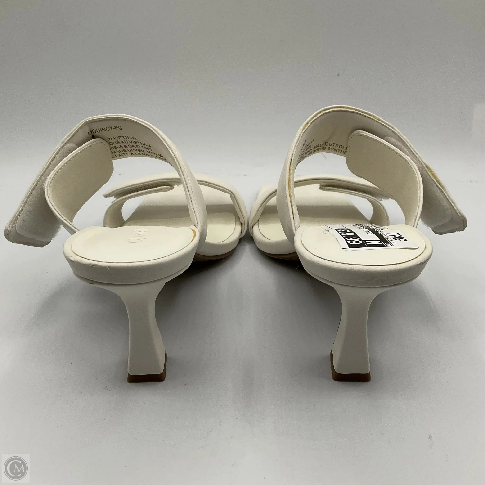 Sandals Heels Kitten By Open Edit In White, Size: 8