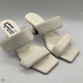 Sandals Heels Kitten By Open Edit In White, Size: 8