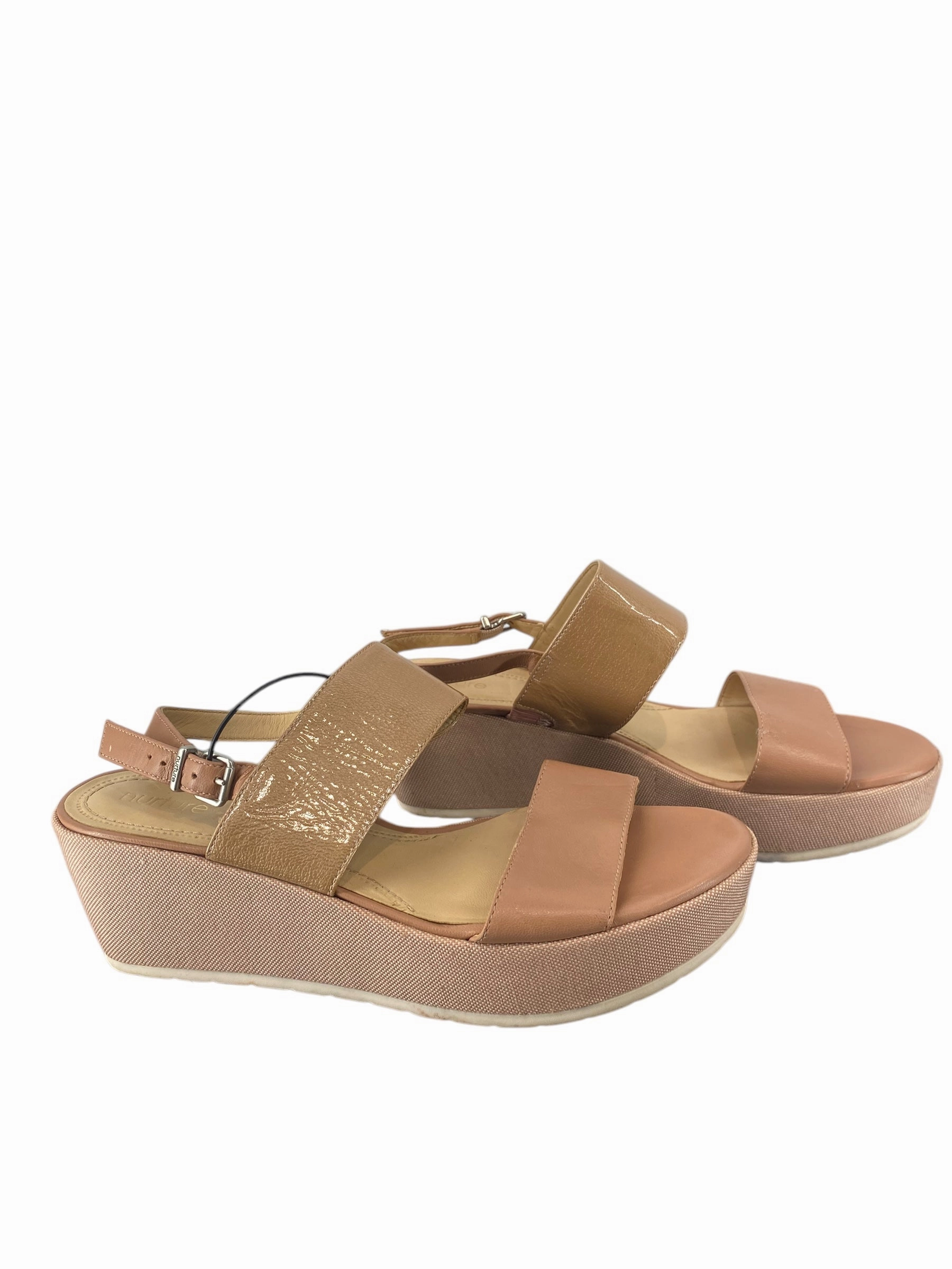 Sandals Heels Platform By Nurture In Pink, Size: 9.5