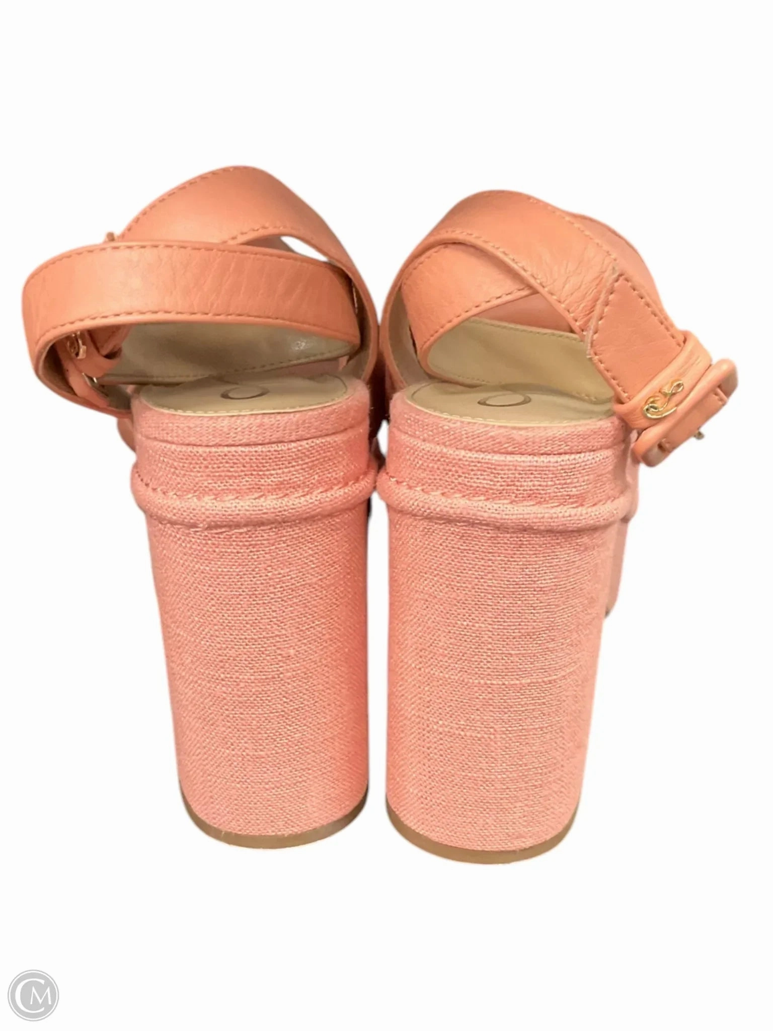 Sandals Heels Platform By Sam Edelman In Pink, Size: 6