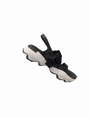 Sandals Heels Platform By Sorel In Black & White, Size: 7.5