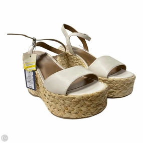 Sandals Heels Platform By Universal Thread In Tan, Size: 11