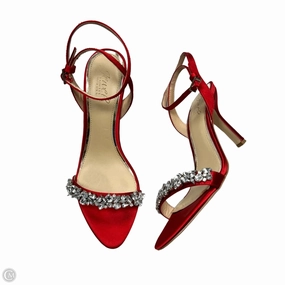 Sandals Heels Stiletto By Badgley Mischka In Red, Size: 8