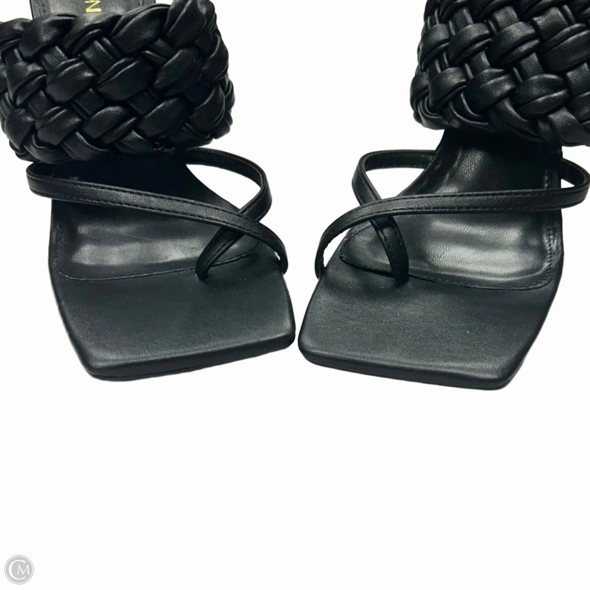Sandals Heels Stiletto By Fashion Nova In Black, Size: 6.5