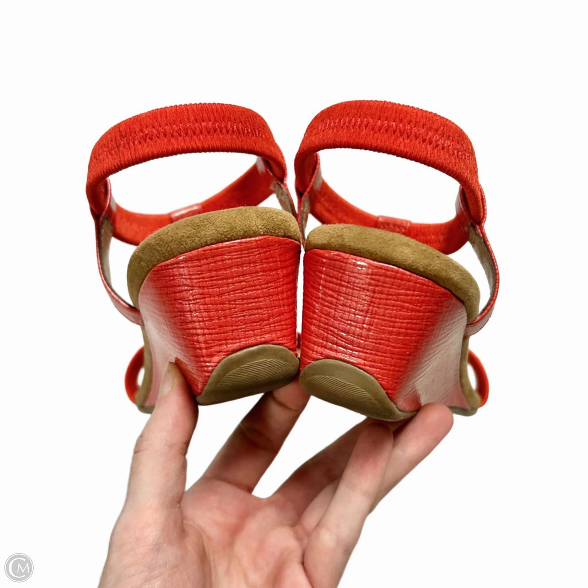 Sandals Heels Wedge By Alfani In Orange, Size: 9