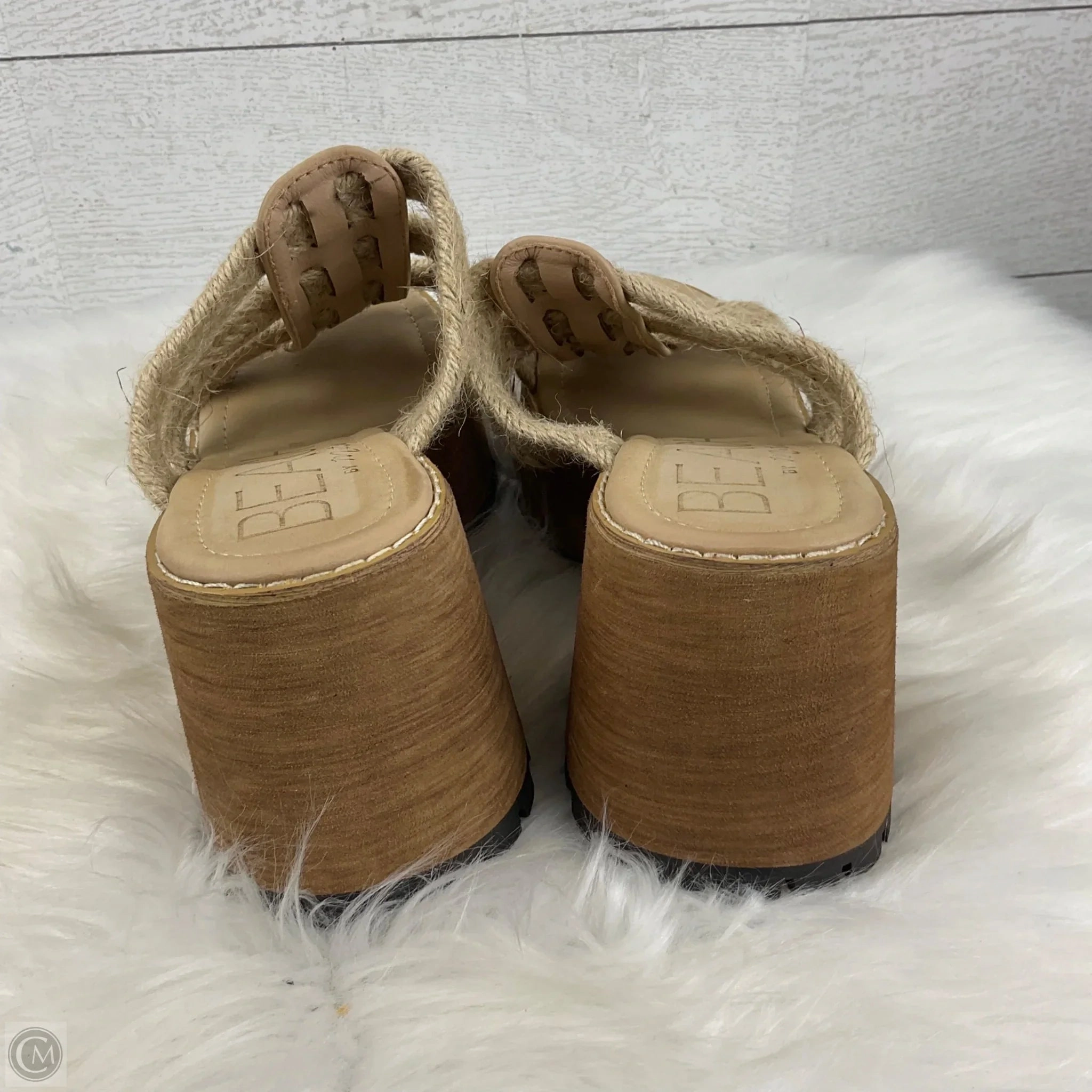 Sandals Heels Wedge By Matisse In Cream, Size: 8
