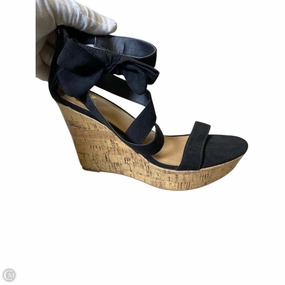 Sandals Heels Wedge By Report In Black, Size: 7.5