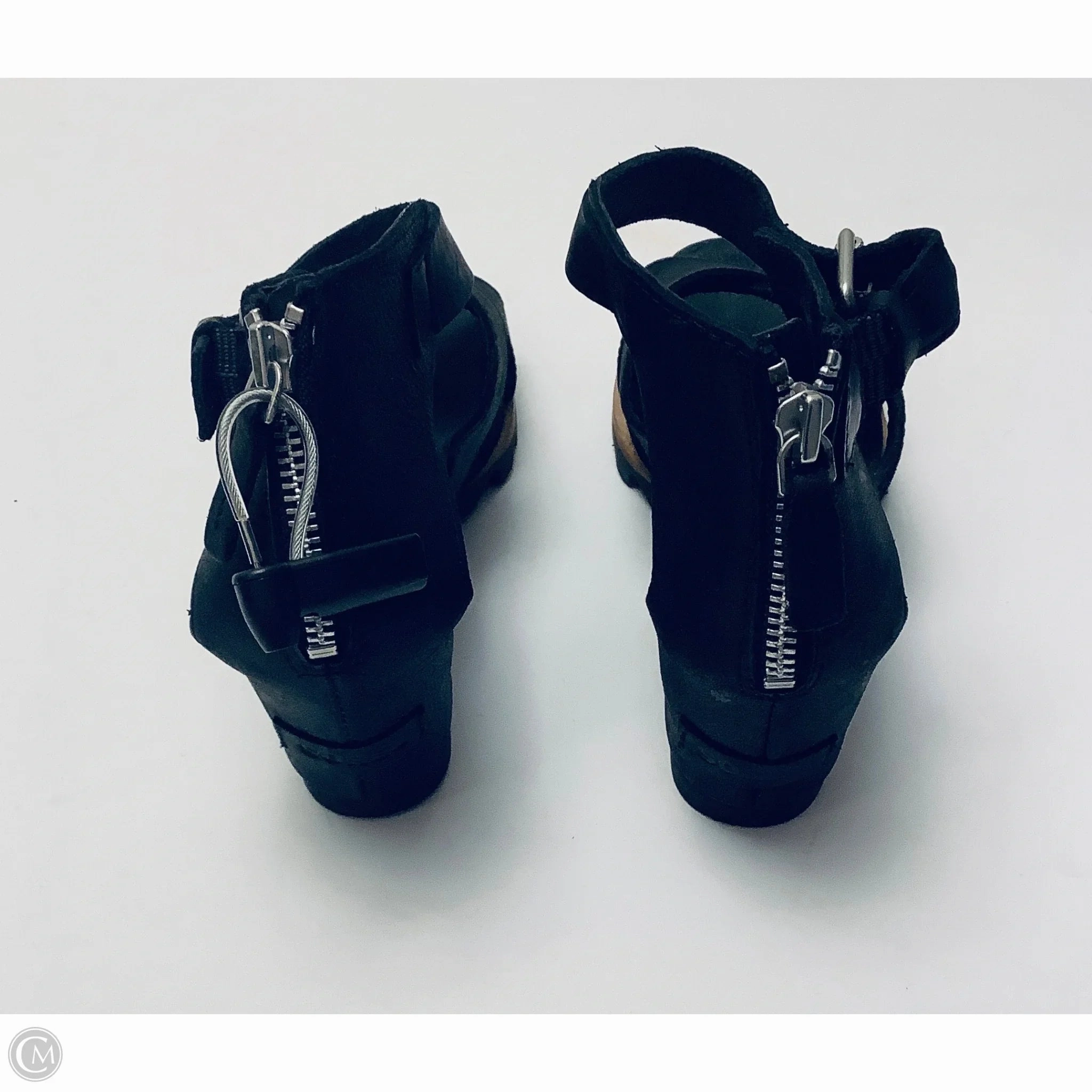 Sandals Heels Wedge By Sorel In Black, Size: 10