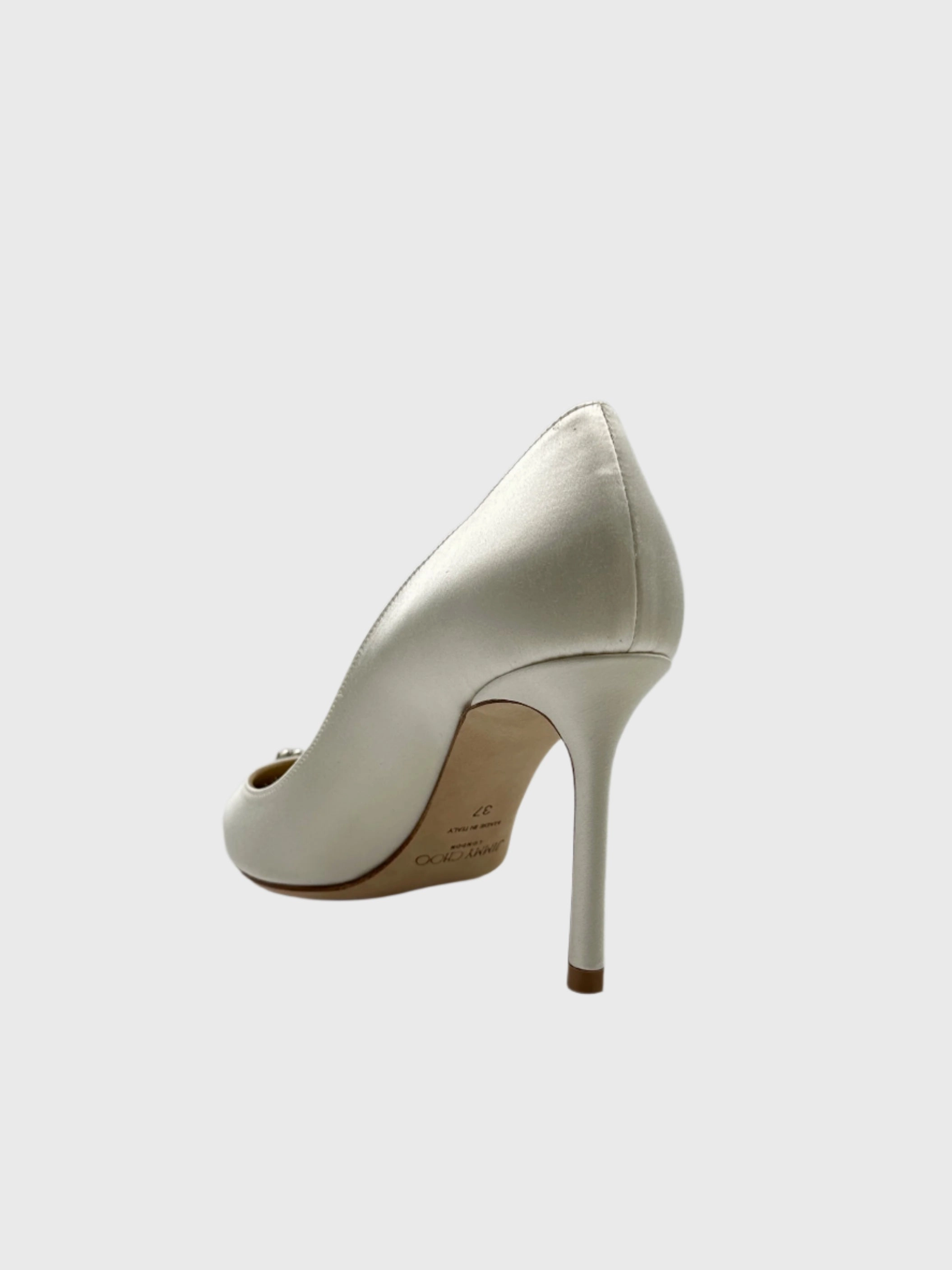 Satin Crystals Pumps