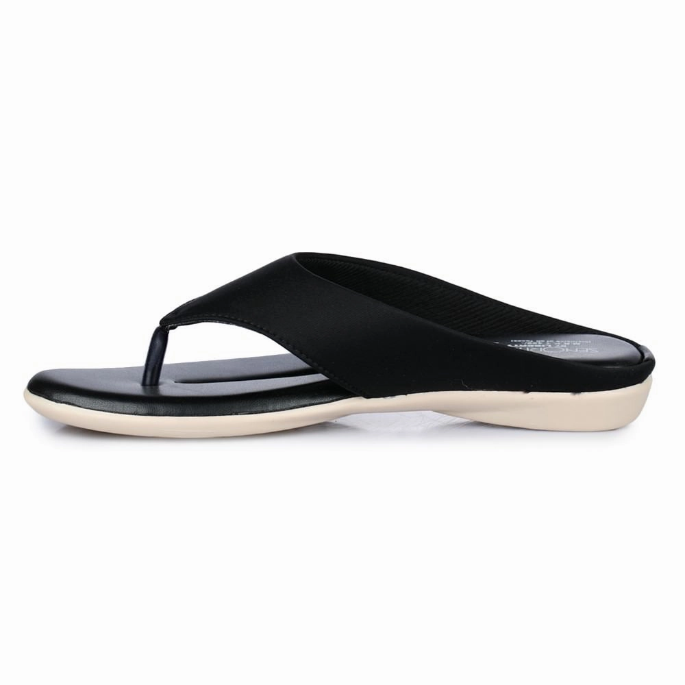 Senorita Casual (Black) Slippers For Women MK-09 By Liberty