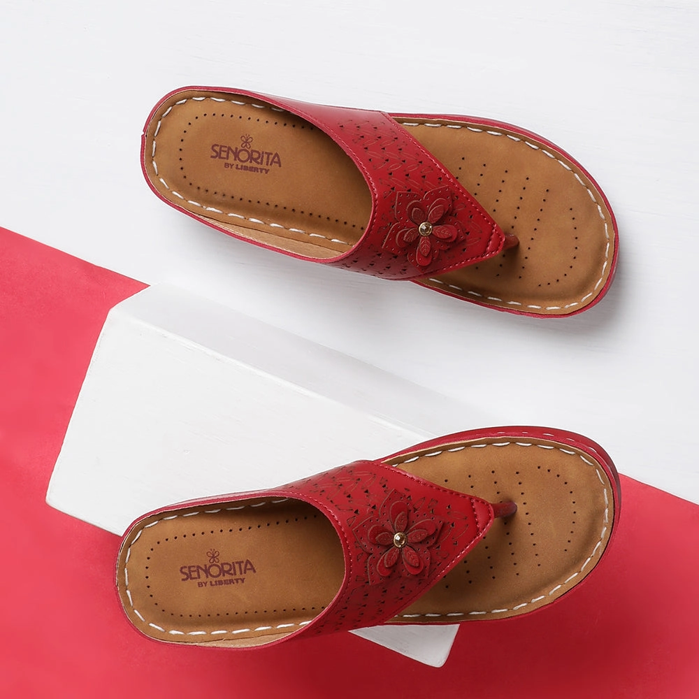 Senorita Casual Cherry Slipper For Women LAF-756 By Liberty